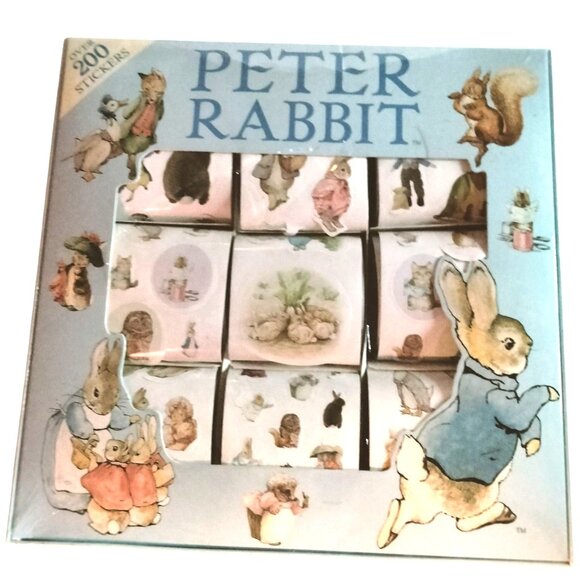 Beatrix Potter Peter Rabbit Sticker Gift Box 200 Sticker Frederick Warner Easter - Picture 1 of 5